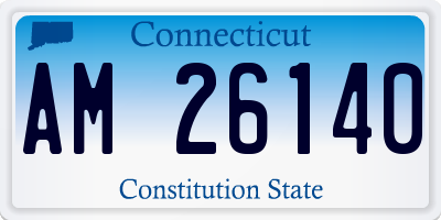 CT license plate AM26140