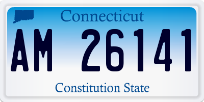 CT license plate AM26141