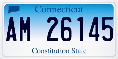 CT license plate AM26145