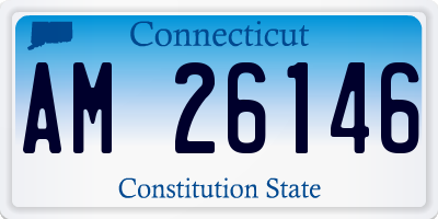 CT license plate AM26146