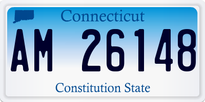 CT license plate AM26148