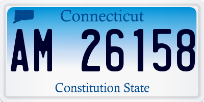 CT license plate AM26158
