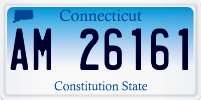 CT license plate AM26161