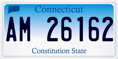 CT license plate AM26162
