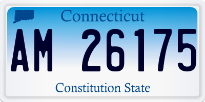 CT license plate AM26175