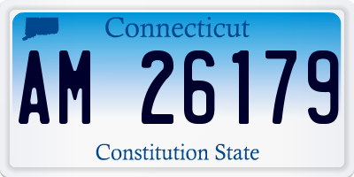 CT license plate AM26179