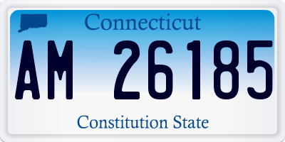 CT license plate AM26185