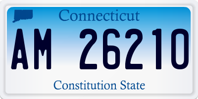 CT license plate AM26210