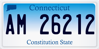 CT license plate AM26212