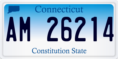 CT license plate AM26214