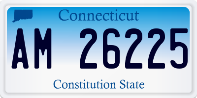 CT license plate AM26225