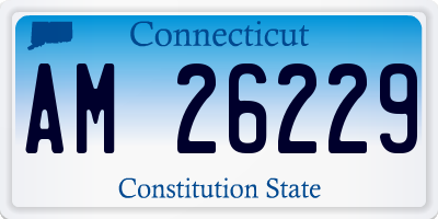 CT license plate AM26229