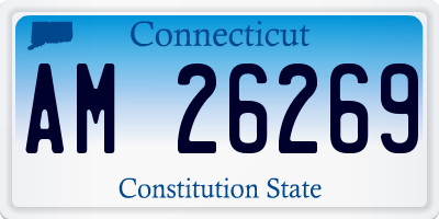 CT license plate AM26269