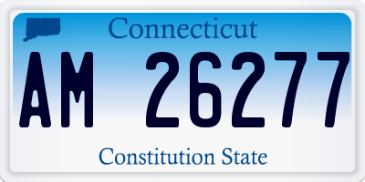 CT license plate AM26277