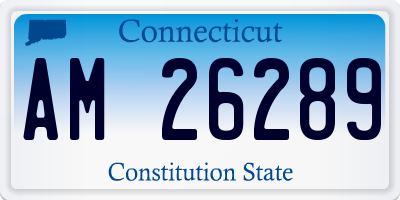 CT license plate AM26289