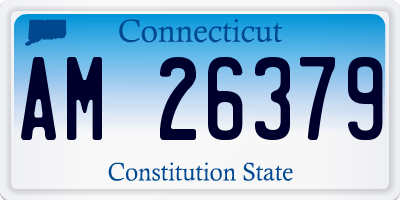 CT license plate AM26379