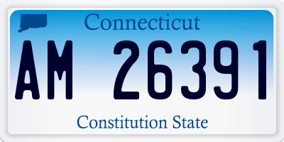 CT license plate AM26391