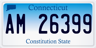 CT license plate AM26399