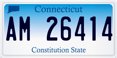 CT license plate AM26414