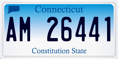 CT license plate AM26441