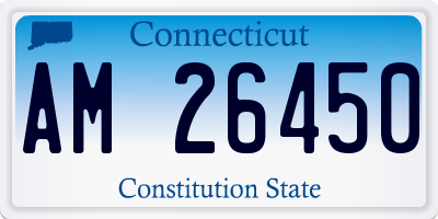 CT license plate AM26450