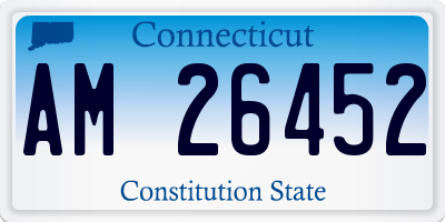 CT license plate AM26452