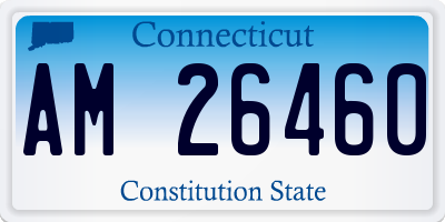 CT license plate AM26460