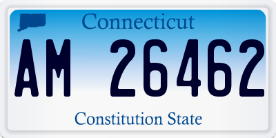 CT license plate AM26462