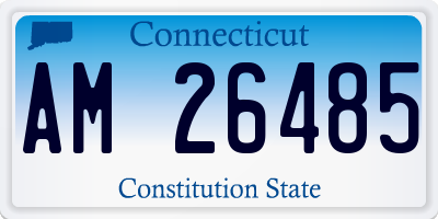 CT license plate AM26485