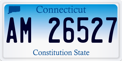 CT license plate AM26527