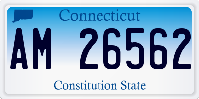 CT license plate AM26562