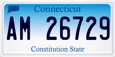 CT license plate AM26729