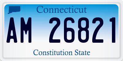 CT license plate AM26821