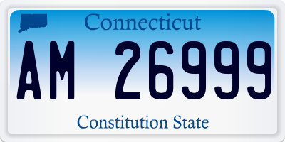 CT license plate AM26999