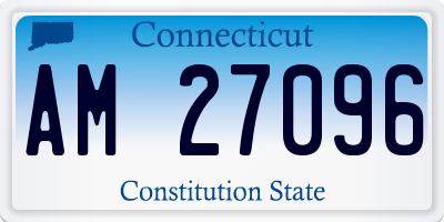 CT license plate AM27096