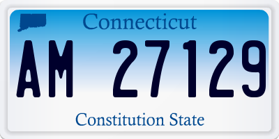 CT license plate AM27129