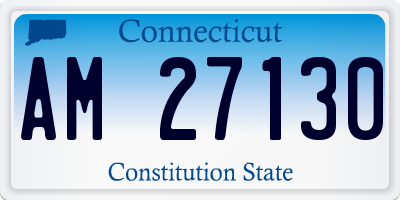 CT license plate AM27130