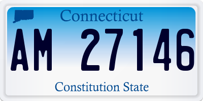 CT license plate AM27146