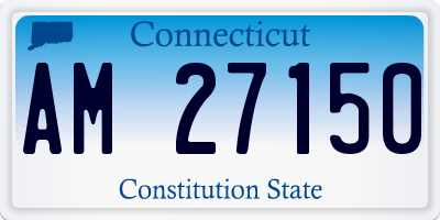 CT license plate AM27150