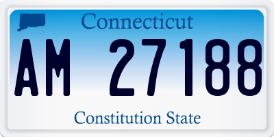 CT license plate AM27188