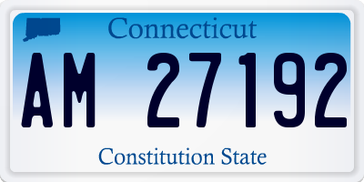 CT license plate AM27192
