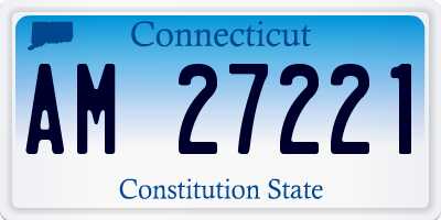 CT license plate AM27221
