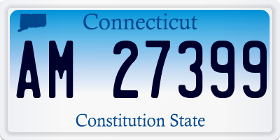 CT license plate AM27399