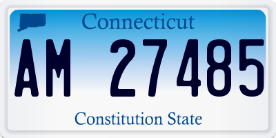 CT license plate AM27485