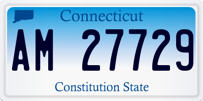 CT license plate AM27729