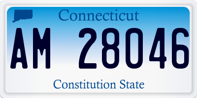 CT license plate AM28046