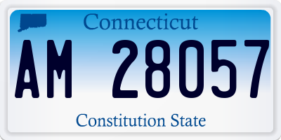CT license plate AM28057