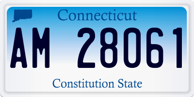 CT license plate AM28061