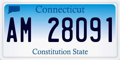 CT license plate AM28091