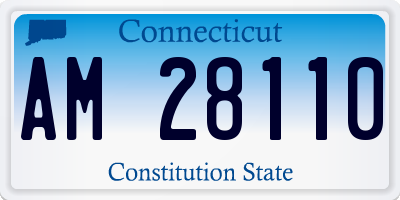 CT license plate AM28110